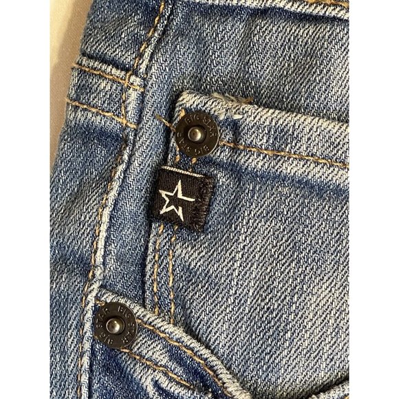 Big Star Womens 1974 Hazel Mid Rise Boot Jeans Cut-off Size 28 - Picture 3 of 10